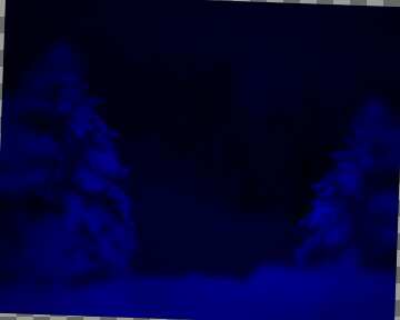 FX №208994 Background night Christmas forest blur frame