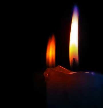 FX №208350 blur frame burning candle glare