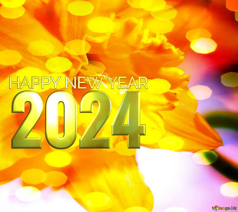 Christmas  flower happy new year 2024 №341