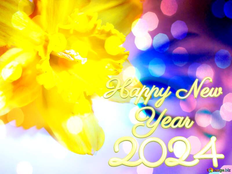 flower happy new year 2024 Download free picture №208302