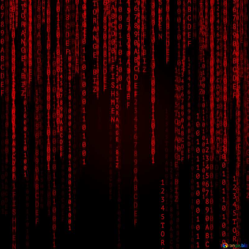 Digital enterprise matrix style background red dark №49671