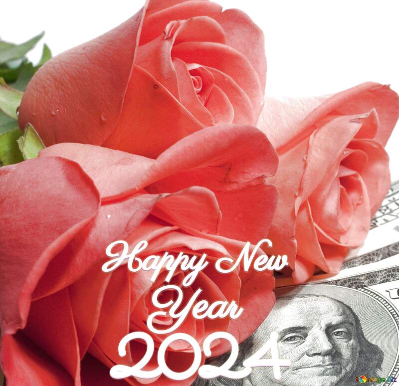 Roses  and  dollars. happy new year 2022 №7269