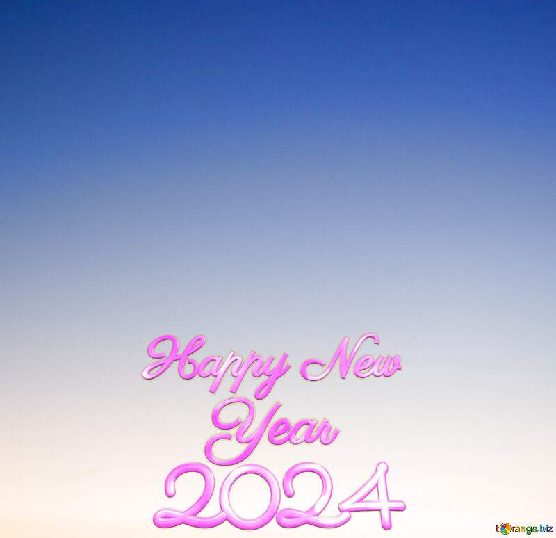 Sunset Gradient happy new year 2024 background №16062