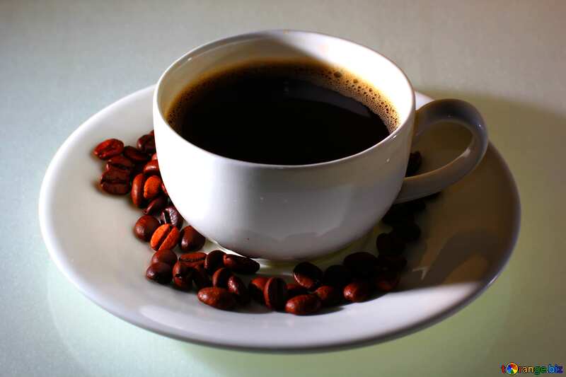Cup coffee white blur frame №32462