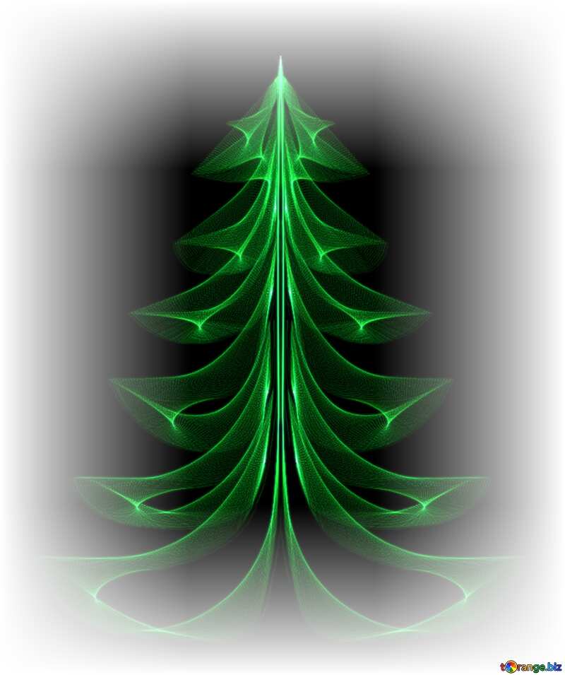 Christmas green tree №40654