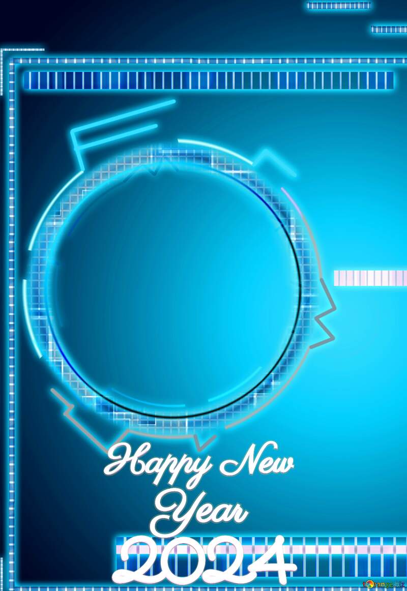 Futuristic design concept for business information background happy new year 2024 №49679