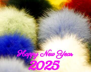 FX №209894 fluffy balls happy new 2024