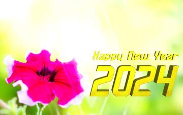 FX №209698 Beautiful background with flower happy new year 2024