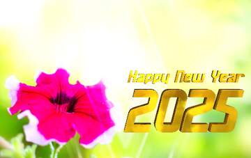 FX №209698 Beautiful background with flower happy new year 2025