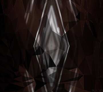FX №209606 Dark Polygon Pattern Background