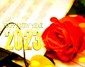FX №209812 love  happy new year 2023 Christmas bokeh background