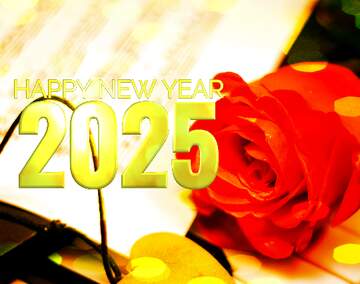 FX №209812 love  happy new year 2025 Christmas bokeh background