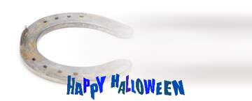 FX №209259 Horseshoe left side happy Halloween