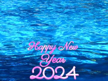 FX №209246 Dark blue water happy new year 2024