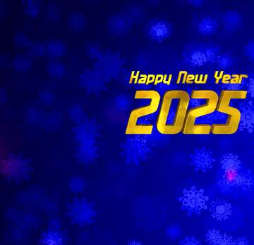 FX №209468 Blue Snowflake background happy new year 2025