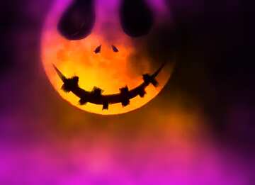 FX №209686 Halloween background with the Moon blur frame