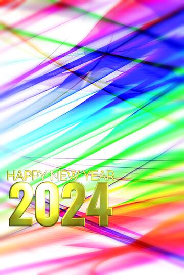 FX №209487 Fractal  happy new year 2024 background