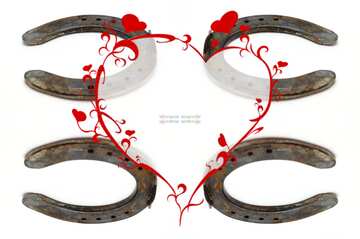 FX №209260 Horseshoe pattern heart