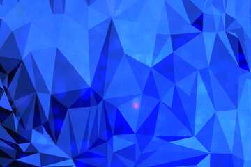 FX №209477 Blue Snowflake polygonal background