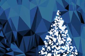 FX №209588 Christmas polygonal background