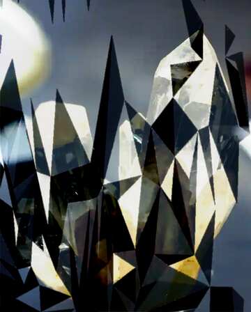 FX №209783 Quartz crystal Polygonal background