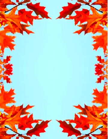 FX №209558 Autumn frame leaves