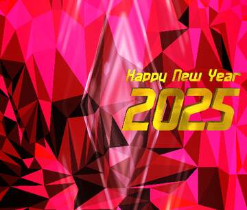 FX №209605 Polygon background happy new year 2025