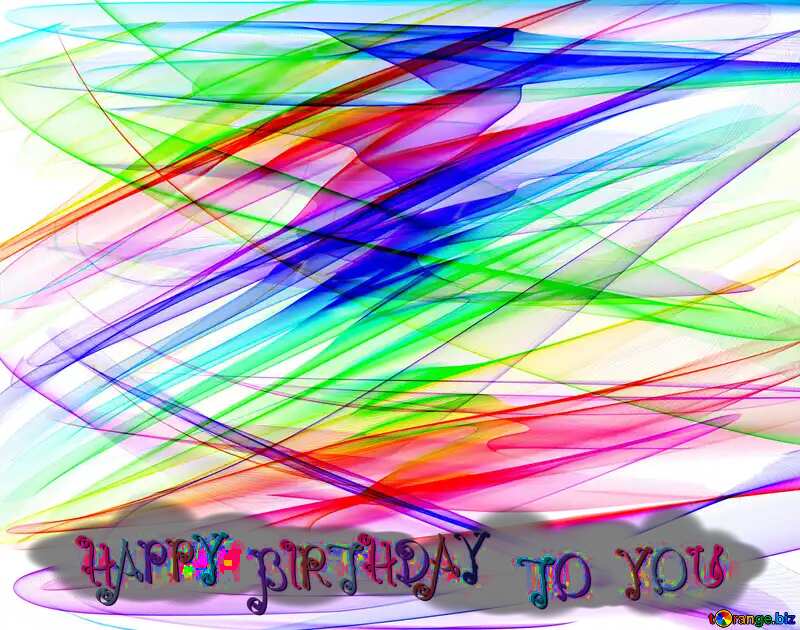 Fractal  happy birthday  background №40596