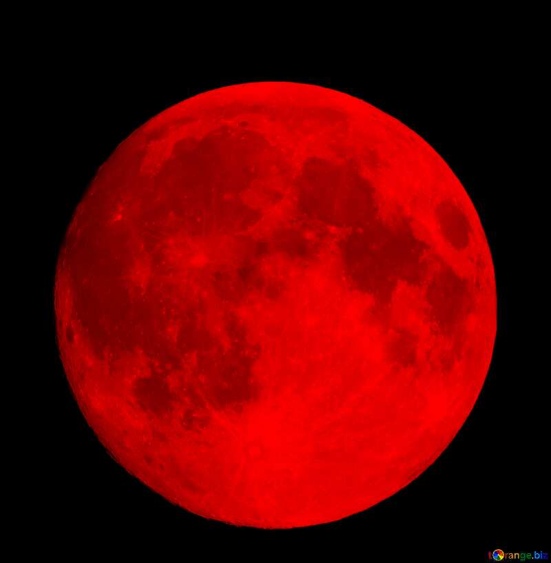 Red  full moon №24175