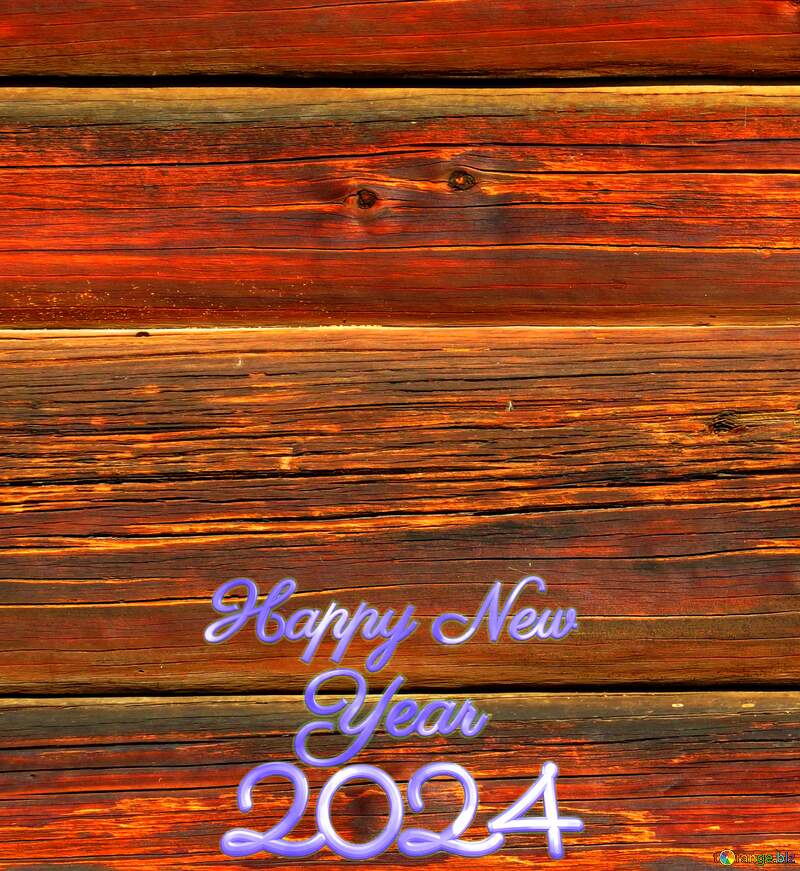 Texture traces of old paint on wood happy new year 2024 №28672