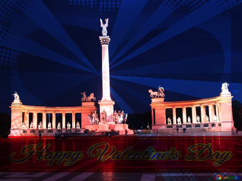 Hungary Budapest Heroes Square retro style №31871