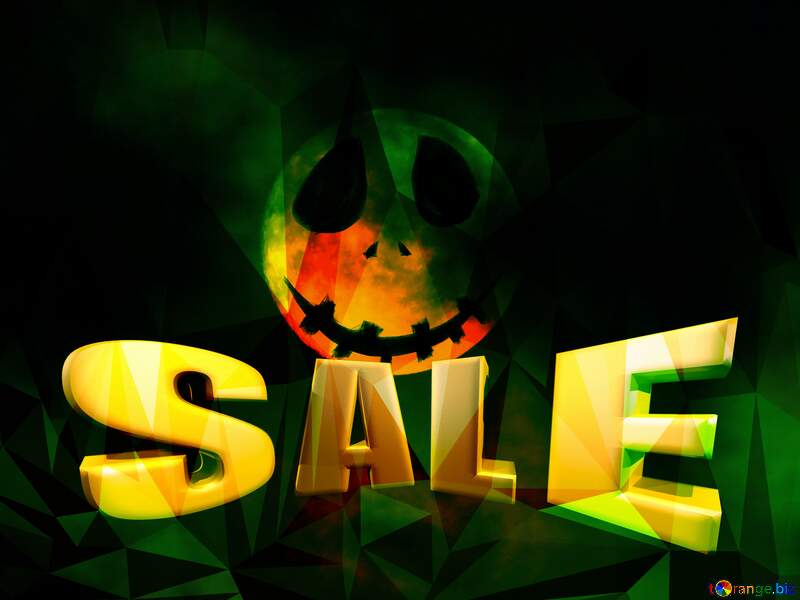 Halloween background with the Moon discount Sales promotion №40471