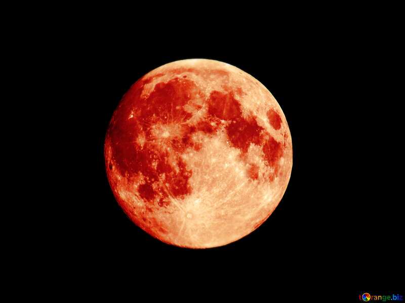 Full moon red colors №24175