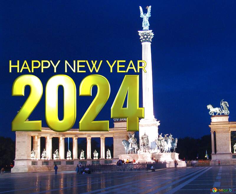 Hungary Budapest Heroes Square new happy year 2024 №31871