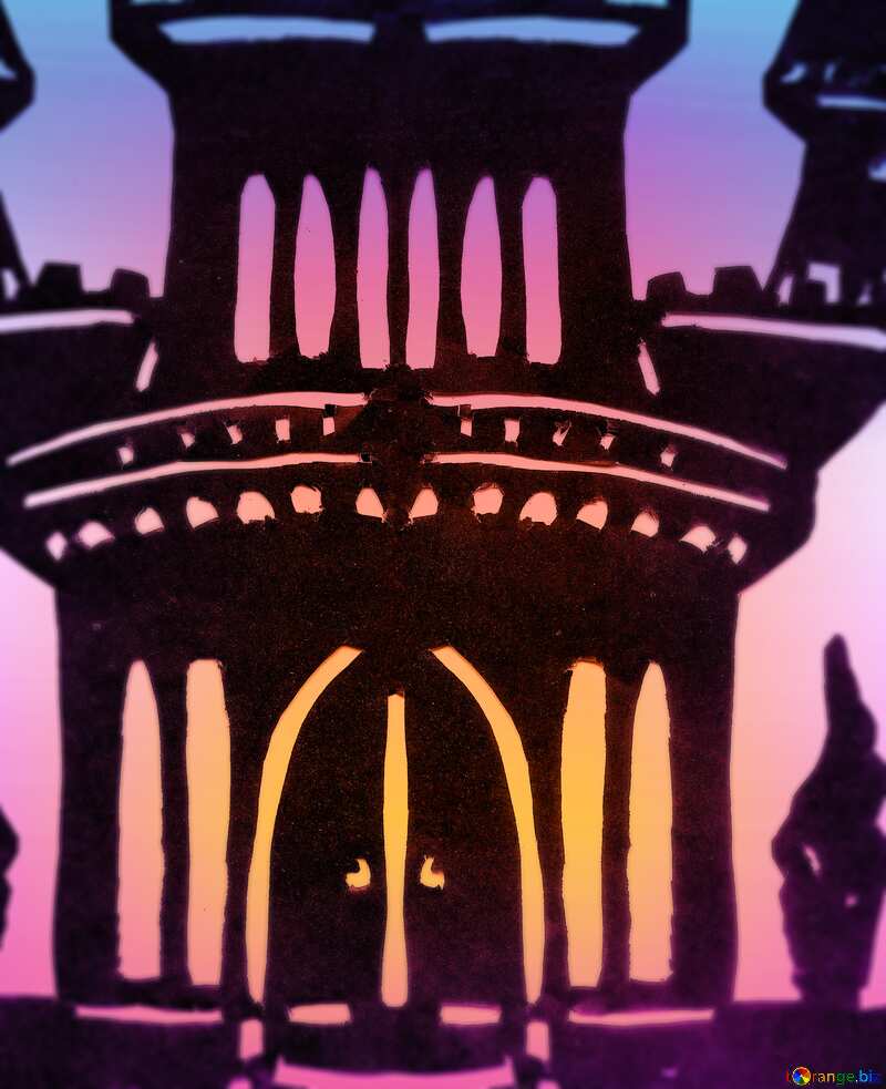 Clipart castle blur frame №42669