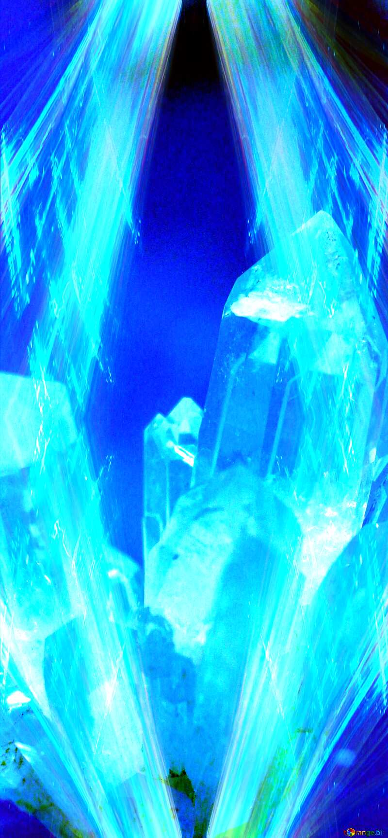 Quartz crystal blue  style background №39498