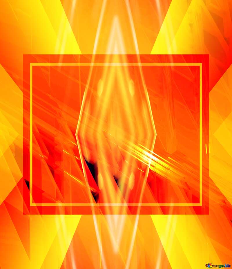Business Design Frame Futuristic Polygonal Yellow red orange Background №51525