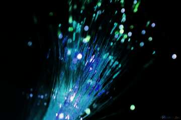 FX №21211 Cyan color. Optical fiber.