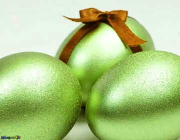 FX №21567 Green color. Easter  eggs..