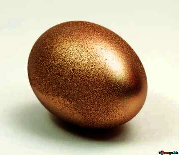 FX №21575 Orange color. Gold  egg.