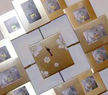 FX №21695 Image for profile picture Wall clock with picture frame.