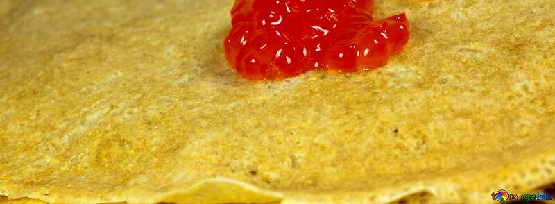 Cover. Caviar  and  pancakes. №7735