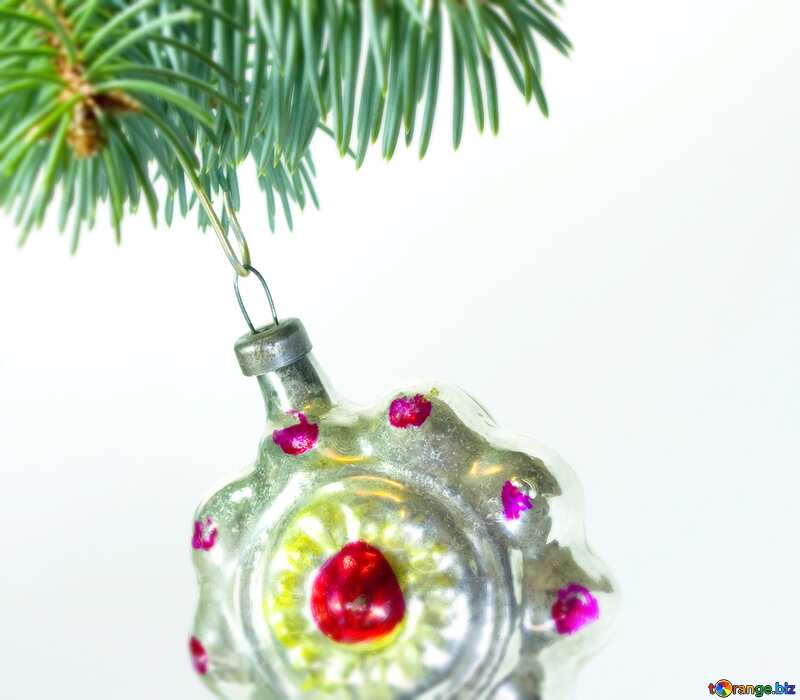 Image for profile picture Retro  Christmas tree  Toy ball.. №6831
