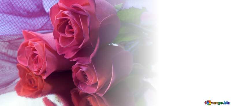 Template background for the label. Bouquet  Flowers. №7214
