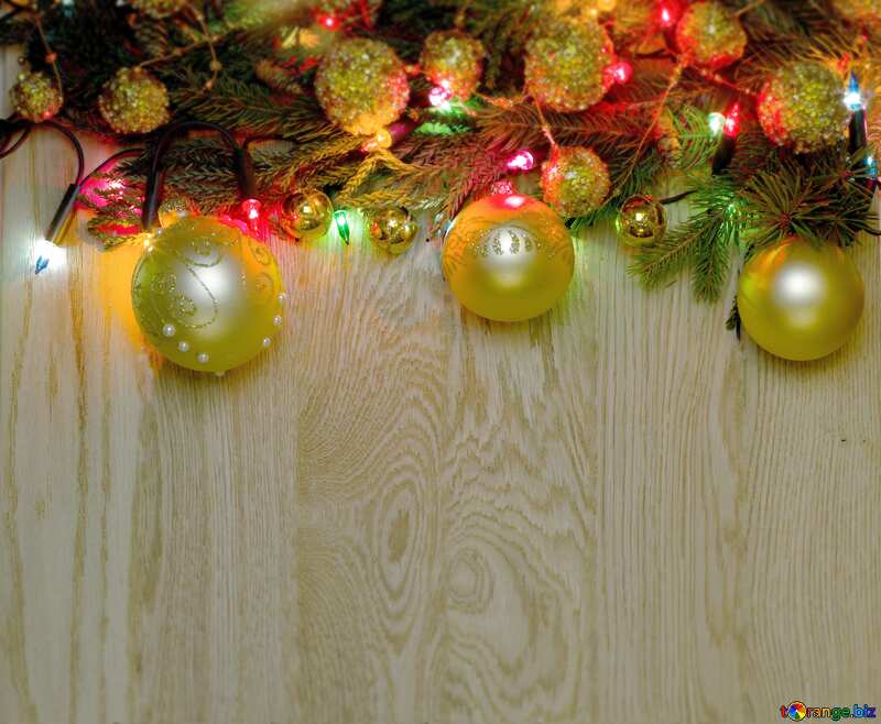 Template background for the label. Christmas wooden background. №48176