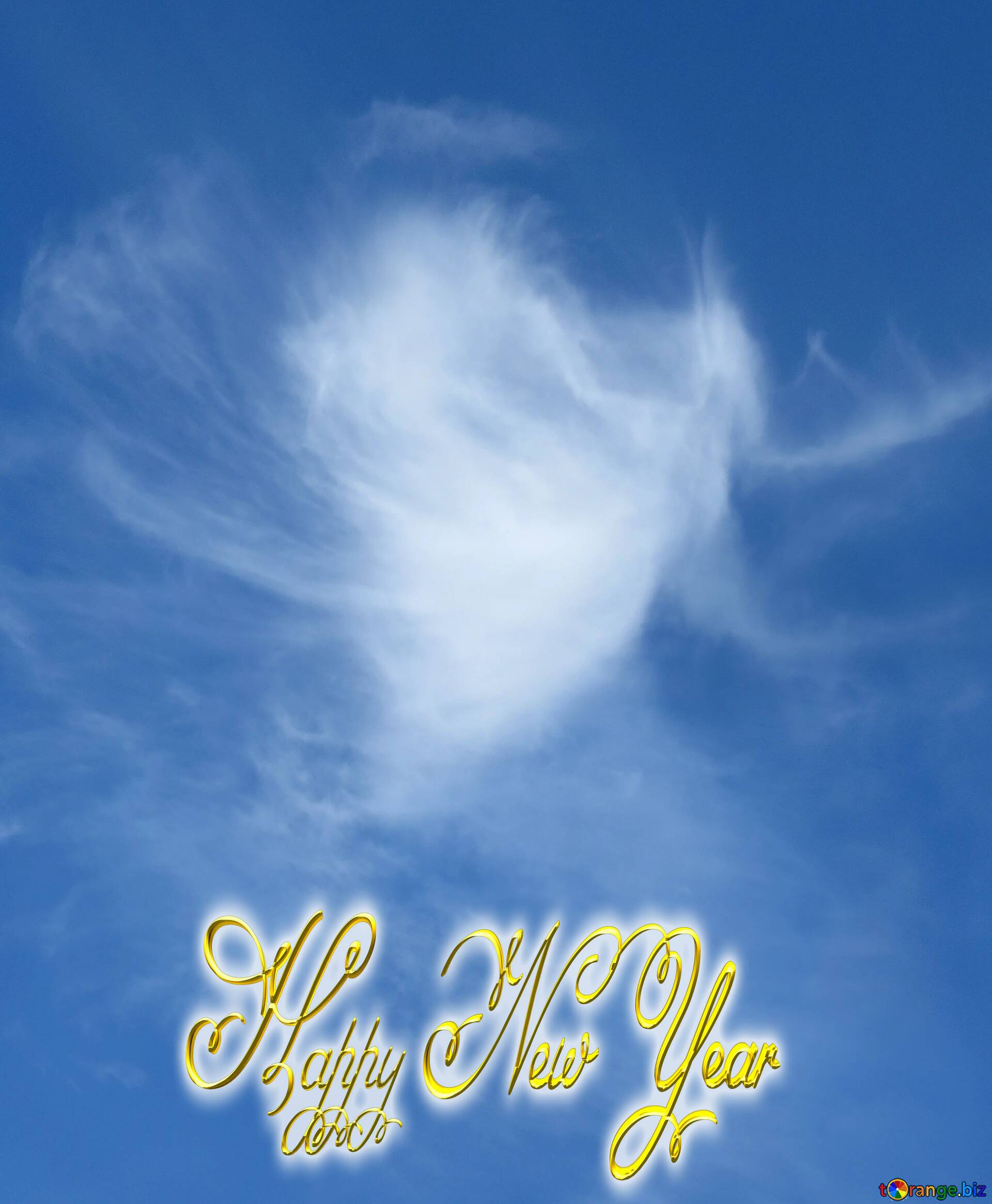 Download free picture Angels of heaven Inscription text Happy New Year  bokeh background on CC-BY License ~ Free Image Stock  ~ fx  №210889