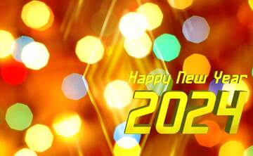 FX №210550 Christmas festive lights background happy new year 2024 abstract
