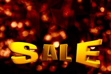 FX №210426 A brilliant red background Sales discount promotion banner