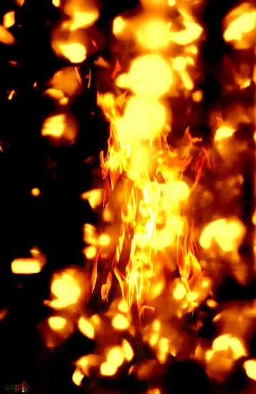 FX №210411 Color blurred background Fire dark