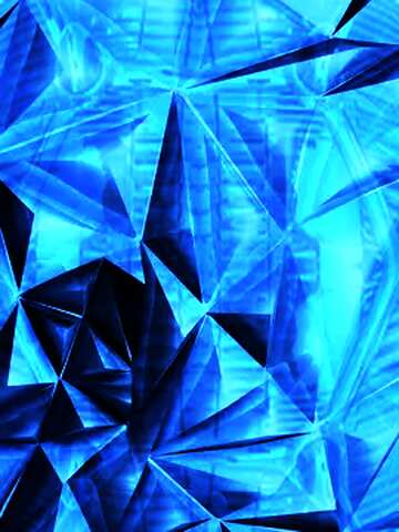 FX №210172 Polygon background retro car pattern glass metal Blue